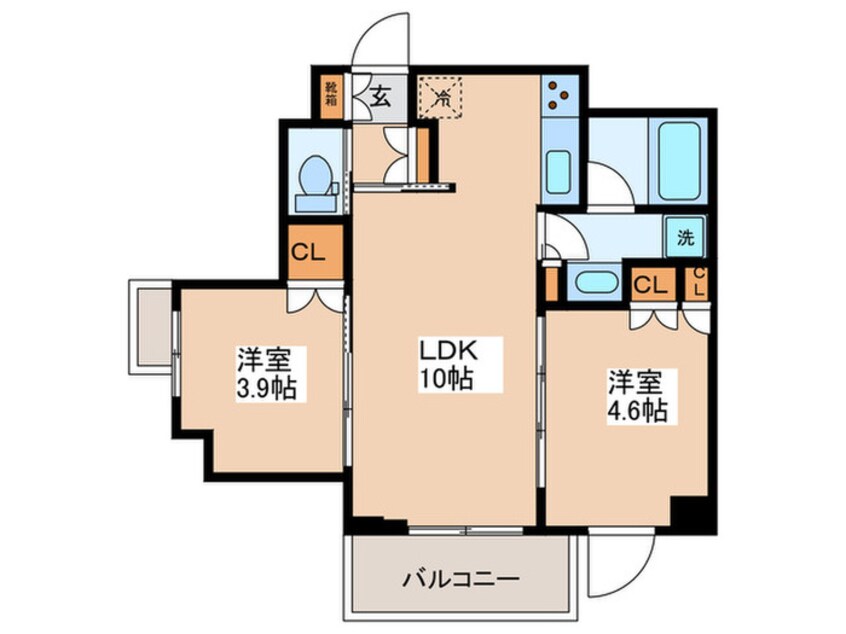 間取図 ルフォンプログレ中野坂上