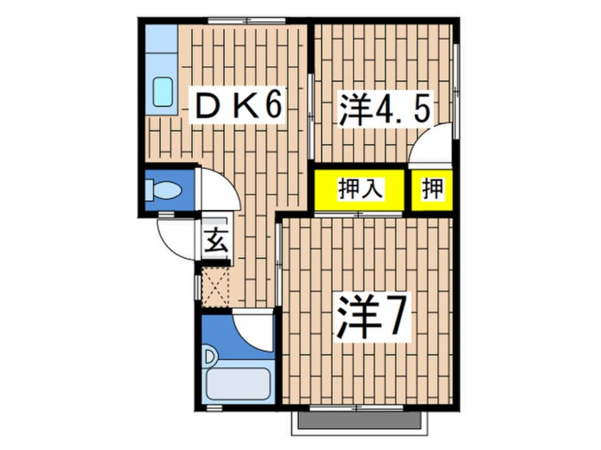 間取図 シ－サイドコ－ポ