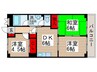 第３ロイヤルマンション 3DKの間取り