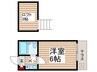b´CASA津田沼Ⅰre-born 1Kの間取り