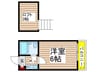 b´CASA津田沼Ⅰre-born 1Kの間取り