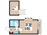 b´CASA津田沼Ⅰre-born 1Kの間取り