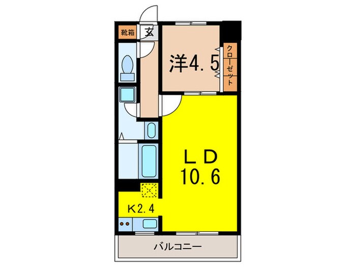 間取り図 ｵｰｷｯﾄﾞﾚｼﾞﾃﾞﾝｽ銀座東(202)