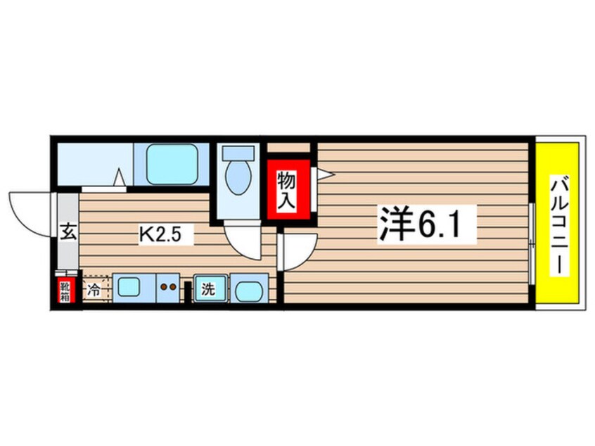 間取図 MELDIA稲城長沼