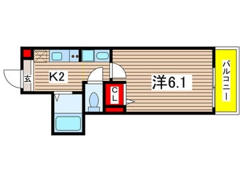 間取図 MELDIA稲城長沼
