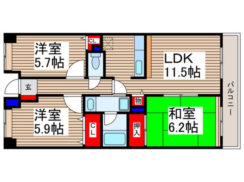 間取図 プリムローズ上福岡