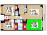 プリムローズ上福岡 3LDKの間取り