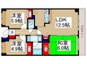 プリムローズ上福岡 3LDKの間取り