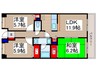 プリムローズ上福岡 3LDKの間取り