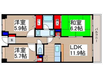 間取図 プリムローズ上福岡