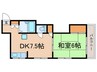 ニシキコーポ 1DKの間取り