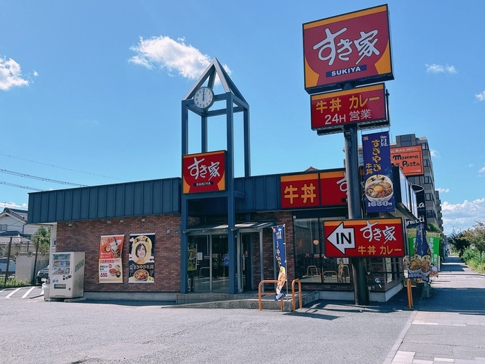 すき家(その他飲食（ファミレスなど）)まで371m Grand　View万願寺