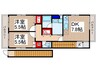 ふじみ野T&T 2DKの間取り