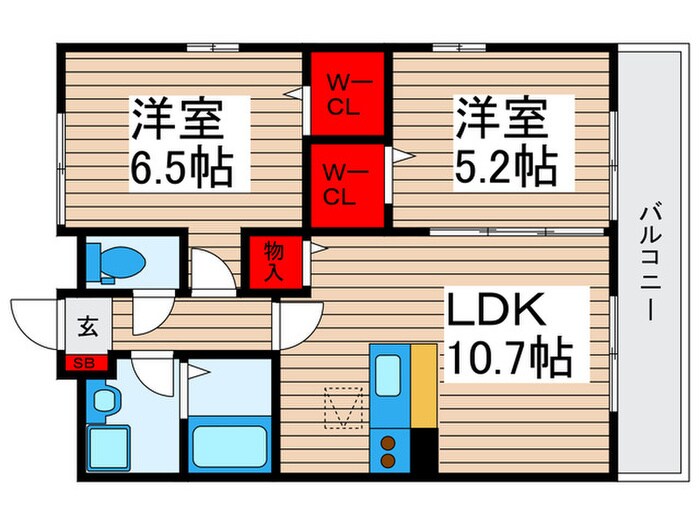 間取り図 コンフォ－ル瑞江Ⅴ