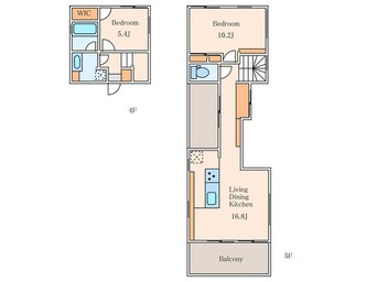 間取図 ASTILE麻布十番