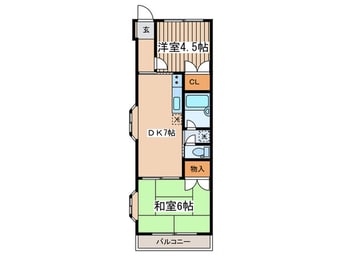 間取図 サンコートナカハラⅡ