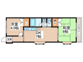 間取図 サンコートナカハラⅡ