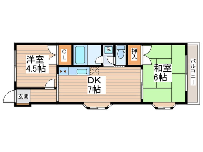 間取図 サンコートナカハラⅡ