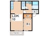 サウスコト－ 1LDKの間取り