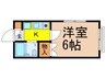 ボナール臼井 1Kの間取り