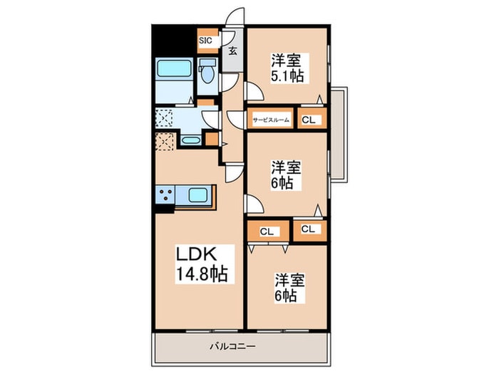 間取り図 AZALETY上北沢