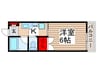 コンフォート松戸新田 1Kの間取り