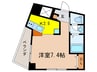 グランメゾン新町 1Kの間取り