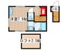 アーベインテラス志茂 1Rの間取り