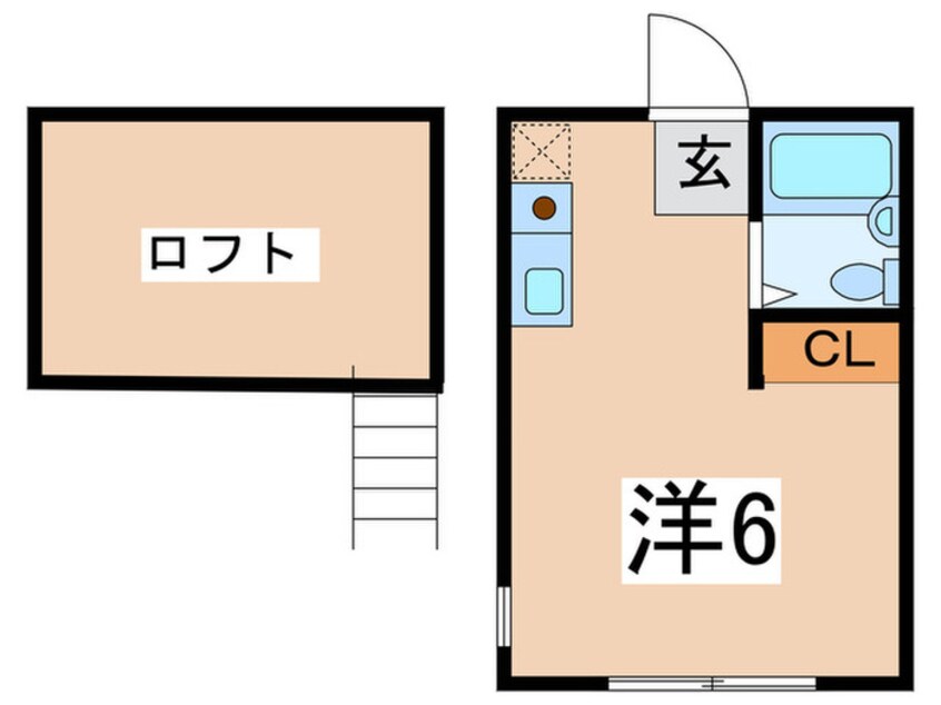 間取図 ハ－ミットクラブハウス栗田谷