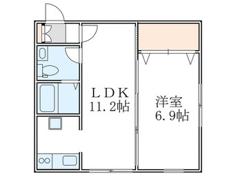 間取図 ＺＥＳＴＹ若林Ⅰ