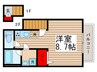 A garden 1Rの間取り