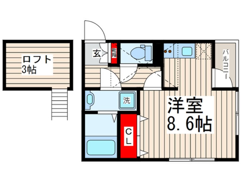 間取図 カバロネロ