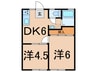 サニ－ハイツⅢ 2DKの間取り