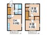 La maison de cerise 2DKの間取り