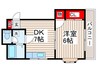 ルミネ青坂 1DKの間取り