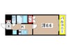 プライマル森下 1Kの間取り