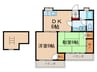 富士ガーデンハイツ 2DKの間取り