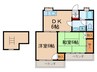 富士ガーデンハイツ 2DKの間取り