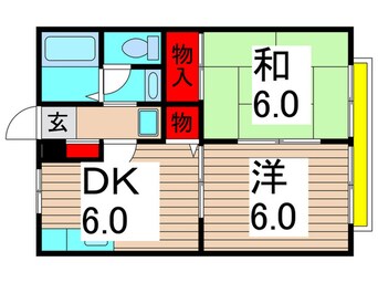 間取図 サンライズ弐番館