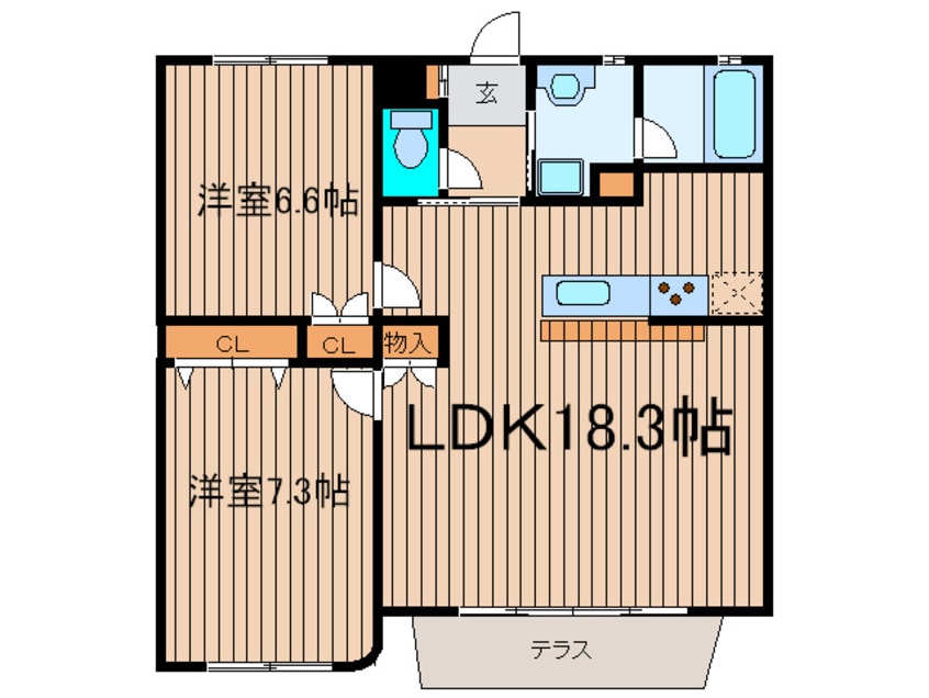 間取図 ラティア南烏山
