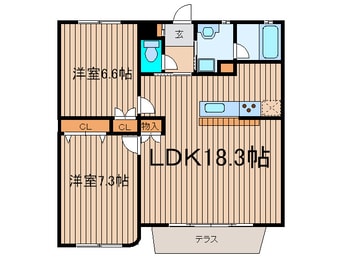 間取図 ラティア南烏山