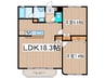 ラティア南烏山 2LDKの間取り