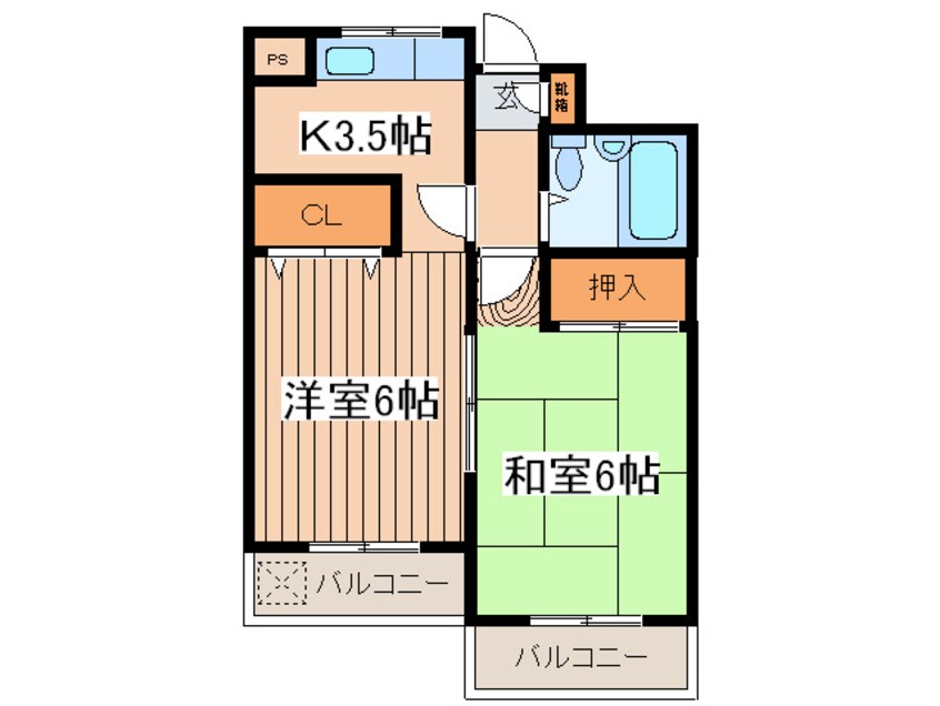 間取図 セイシンビルⅠ