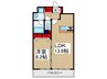 甲斐ヴィレッジ 1LDKの間取り