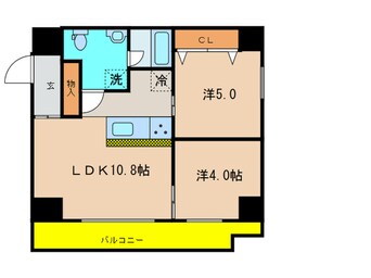 間取図 ｶｰｻｽﾌﾟﾚﾝﾃﾞｨｯﾄﾞ恵比寿1丁目