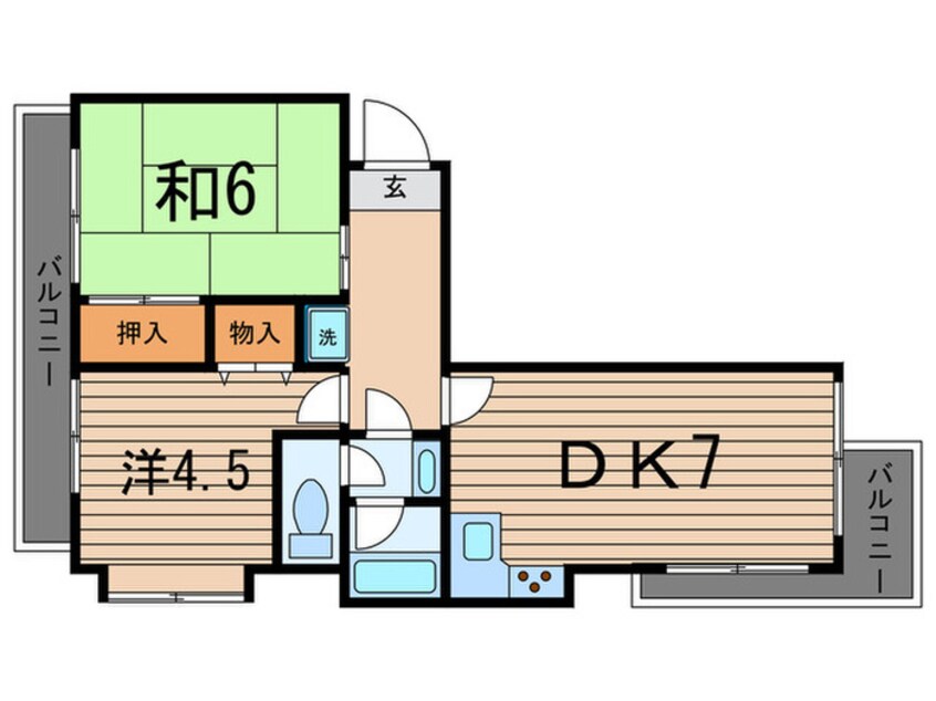 間取図 エ－エスホ－ムズⅣ