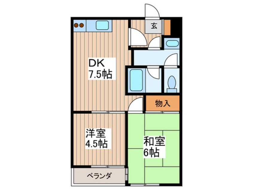 間取図 エ－エスホ－ムズⅣ