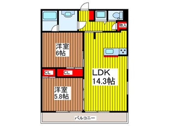 間取図 AXIS上小町