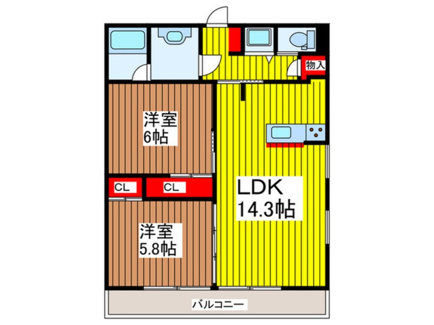 間取図 AXIS上小町