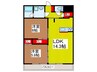 AXIS上小町 2LDKの間取り